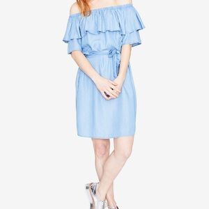 NWT Rachel Roy Off the Shoulder Chambray Dress